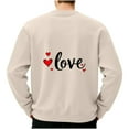 thumbnail image 6 of BVOFAR Mens Sweatshirt Love Graphic Long Sleeve Shirts No Hood Crewneck Pullover Loose Fit Holiday Tops for Valentines Day, 6 of 6