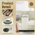 thumbnail image 4 of Modern L-shaped 6-seater Corduroy Sofa 133.4''*94.4'' with Large Storage and USB Charging, 4 of 9