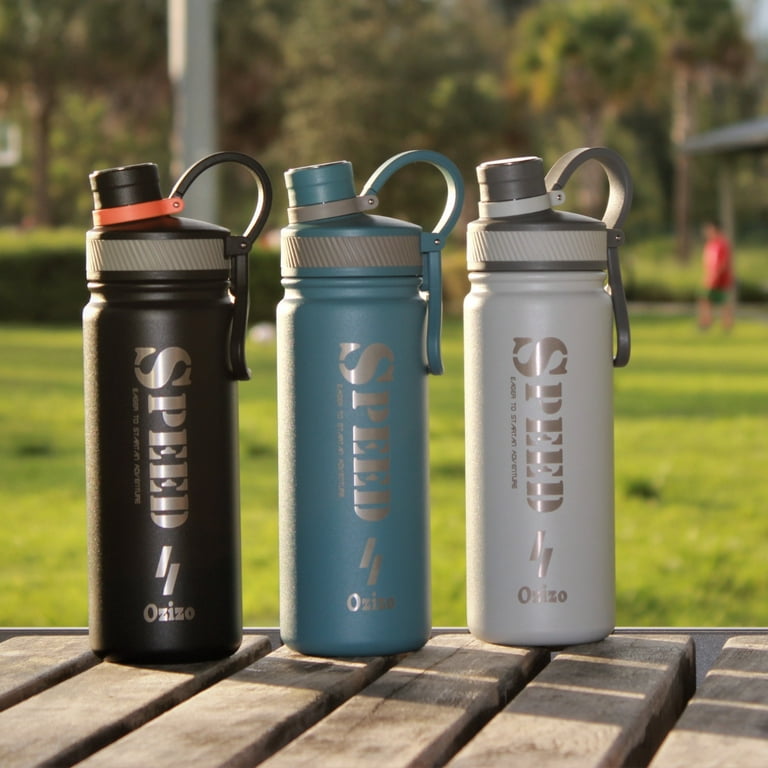 Ozizo Blender Bottle with Mixer and Straw 22 ounces Insulated