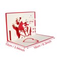 thumbnail image 3 of DPTALR 3D Stereo Greeting Card Wedding Invitation Card Valentine's Day Rose Flower Card, 3 of 9
