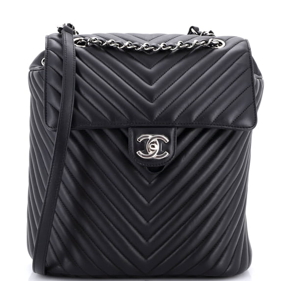 Pre-Owned Urban Spirit Backpack Chevron Leather Large By Rebag