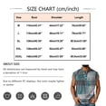 thumbnail image 3 of LWavelet Men's Sleeveless Plaid Henley Shirt with Chest Pocket Casual Summer Vacation Top Gray 3XL, 3 of 4