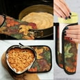 thumbnail image 5 of Yayeee Oven Mitts and Pot Holder Set of 2 Heat Resistant Kitchen Gloves Baking Hot Pad, Colorful Autumn Leaves, 5 of 5
