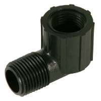 UPC 011651455507 product image for NDS STL-0500 Riser Elbow, 1/2 in, FIPT X MIPT, 90 deg, 150 psi, Polyethylene, Bl | upcitemdb.com