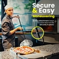 thumbnail image 4 of Zlion Pizza Turning Peel with  Easy to Use with Adjustable Handle up to 47" Aluminum Turning Pizza Paddle, Movable Hand Grip, Rotating Pizza Peel, Wooden Pizza Peel Alternative Pizza Accessories, 4 of 8