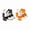 Cow ,Orange White, variant on Orange White Cat Building Blocks Set MOC Bricks Toys 62pcs