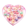 thumbnail image 1 of Set de joyas para niñas con 36 anillos en caja en forma de corazón, 1 of 5