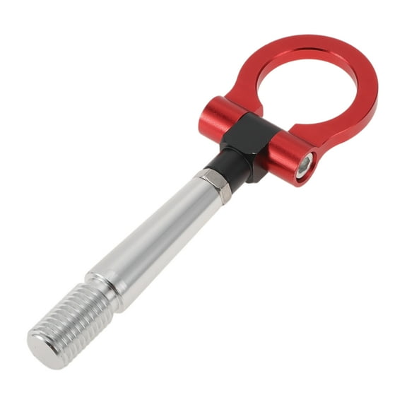 Unique Bargains Tow Bars For Vehicles for Mitsubishi lancer-ex 2007-2012 Front Rear Tow Hook 23.6mm Aluminum Alloy 140.8mm Red 1 Set