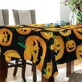 thumbnail image 3 of Coolnut Halloween Pumpkin Tablecloth, Waterproof Washable Polyester Square Table Cover, Durable Tablecloth for Kitchen Dining Table Party Decor, 54"x54", 3 of 7