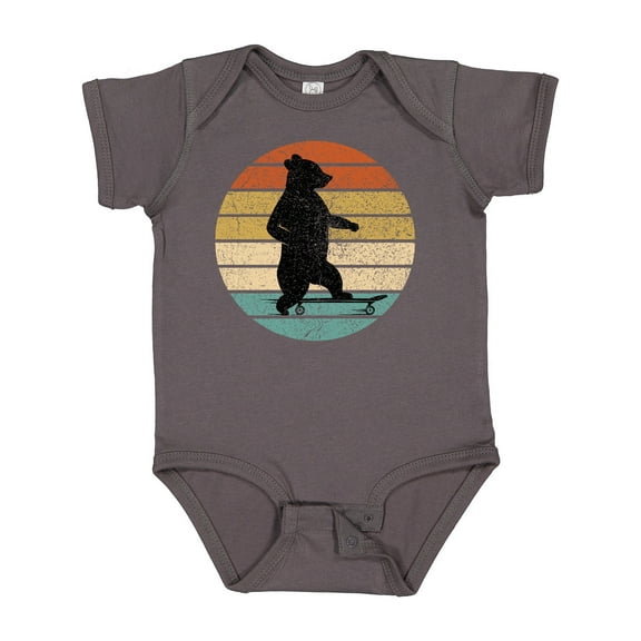 Inktastic Skateboard Bear Retro Sunset Boys or Girls Baby Bodysuit