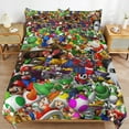 thumbnail image 6 of Super Mario 3-Piece Bedding Sets, Comforter Set (1 Quilt Cover + 2 Pillow Cover), Soft Microfiber Duvet Cover Set with Zipper Closure, 6 of 8