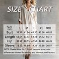 thumbnail image 2 of Morttic Women's Lapel Half Zip Front Long Sleeve Asymmetric Fringe Hem Loose Bohemian Casual Vacation Shirt Maxi Dress Khaki，XL, 2 of 2