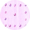thumbnail image 1 of Ahgly Company Indoor Round Solid Purple Modern Area Rugs, 7' Round, 1 of 4