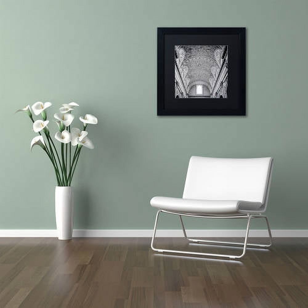 Trademark Fine Art "Paris II" Canvas Art by Alan Blaustein, Black Matte, Black Frame