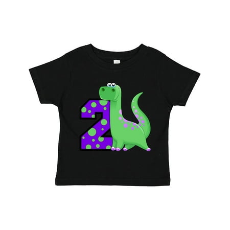 

Inktastic 2nd Birthday Dinosaur Gift Toddler Boy Girl T-Shirt