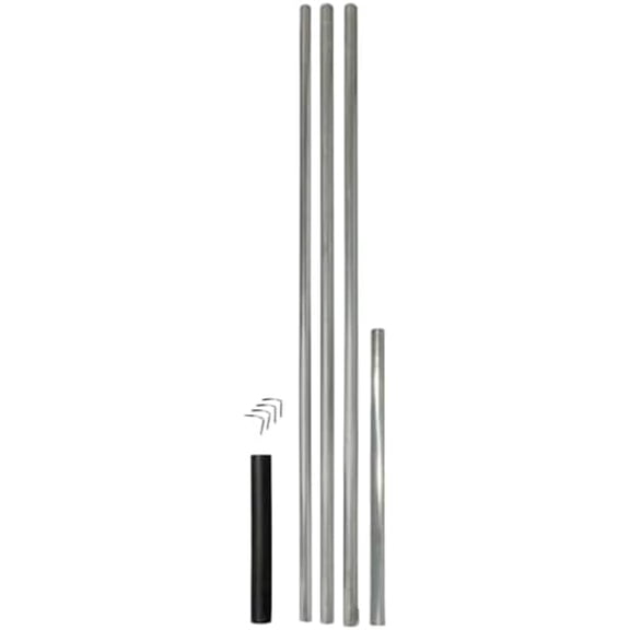 B.E.S.T. 15' Steel Telescoping Pole & Adapter for Purple Martin Houses – 3‑Section Adjustable Bird House Support with Ground Socket & Key Locks – Heavy‑Duty Prime Retreat Martin House Mount