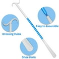 thumbnail image 4 of Extra Long 355 Inch Dressing Aid Tool Adjustable Shoe Horn and Sock Remover Helper for Effortless Dressing Assistance, 4 of 7