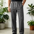 thumbnail image 3 of Rvwovn Men's Thermal Fleece Jogger Pants, Relaxed Fit Thicken Winter Sweatpants with Pockets, 3 of 7
