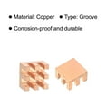thumbnail image 4 of Uxcell Copper Heatsink 10x10x6mm with Self Adhesive for IC Chipset Cooler 5pcs, 4 of 6