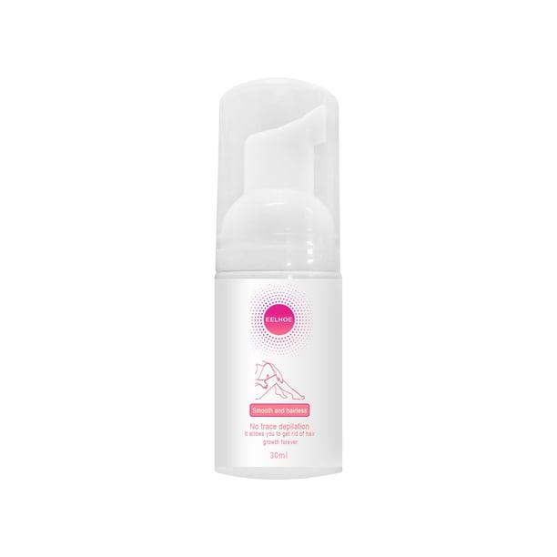 Spray depilatorio en espuma tibia no irritante para axilas y piernas (100 ml).