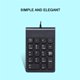 thumbnail image 4 of Teclado Numérico Usb Con Cable Universal Teclado Numérico Ultrafino Mini Teclado Negro Yuarrent EL010456-00, 4 of 6