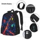 thumbnail image 3 of Disketp Neon City Map Mochila Estampada de Gran Capacidad con Lonchera y Estuche, Set de 3 Piezas para Estudiantes, 3 of 7