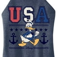 thumbnail image 3 of Disney - Americana - USA Donald  - Juniors High Neck Tank Top, 3 of 5