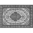 thumbnail image 1 of Ahgly Company Indoor Rectangle Medallion Gray Traditional Area Rugs, 4' x 6', 1 of 1