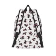thumbnail image 2 of Lsque Poodle Dog Pattern Canvas Daypack, Durable Backpack, High-quality Versatile Backpack,Vintage Compact Backpack-Small, 2 of 6