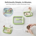 thumbnail image 3 of At-Home Rolled Ice Cream Maker Kit, Instant Freeze Plate with 2 Scrapers, DIY Homemade Ice Cream tray, Yogurt, Sorbet, Fun Family Activity for Kids, Food-Grade Stainless Steel(Green), 3 of 13