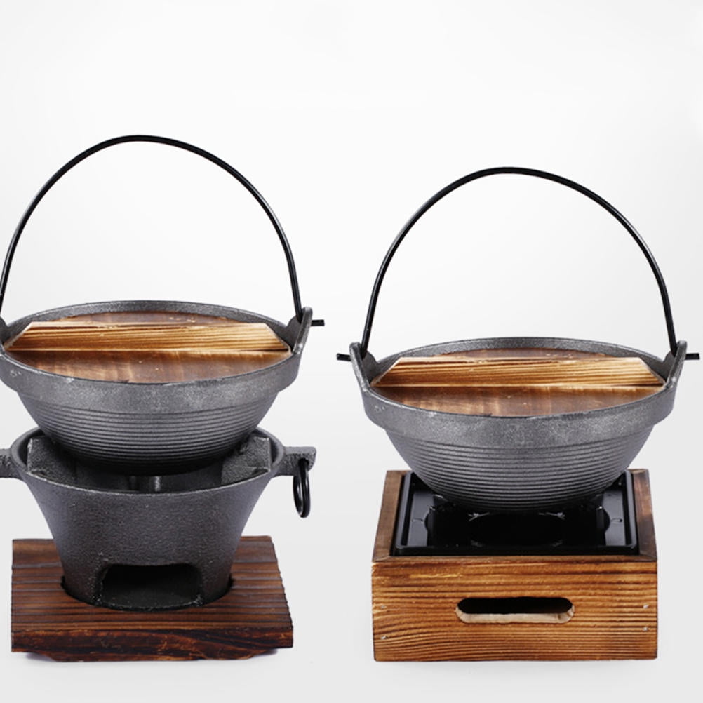 HEALEEP Cast Iron Sukiyaki Simmer Pot for Kitchen Cooking, Ideal for Instant Noodles and Sauce Preparation
