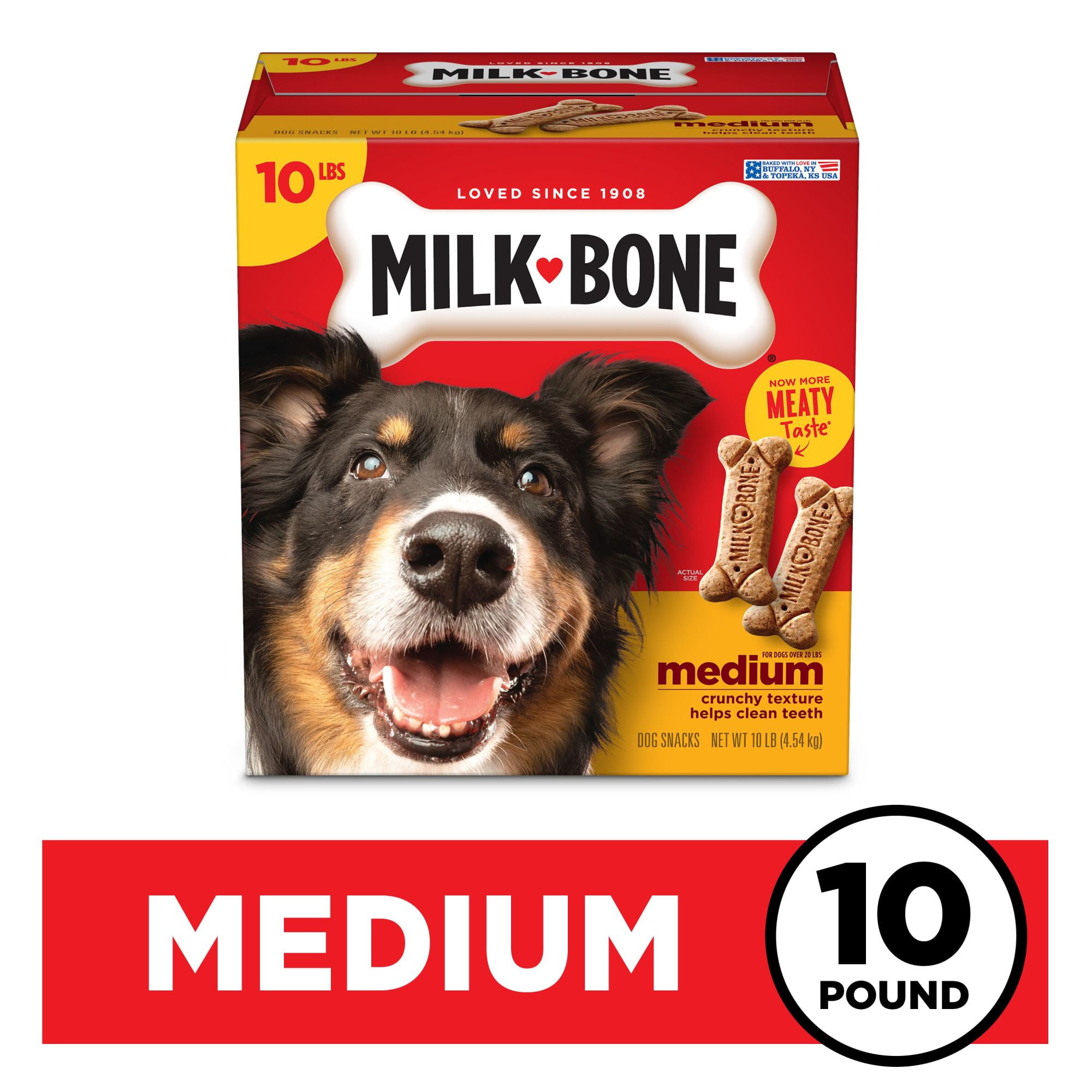 Milk-Bone Original Dog Biscuits, Medium Crunchy Dog Treats, 10 lbs. -  