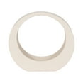 thumbnail image 6 of Elegant Ceramic Loop Decorative Object for Home Decor - Sculptural Accent for Bathroom Vanity, Office Desk, and Living Room Decor - Ornaments for Shelf Display and Coffee Table - 11", White, 6 of 12