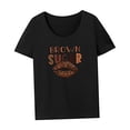 thumbnail image 4 of Camiseta de mujer de ajuste regular, camiseta de manga corta suave para mujer para el trabajo en la playa SG, 4 of 7