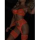 thumbnail image 4 of Sexy mujer Babydoll ropa interior encaje Bowknot perspectiva ropa de dormir íntima Tanga con liga conjunto de lencería Fridja nalpqowj42037, 4 of 9
