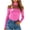 Hot Pink 1, variant on Going Out Tops for Women Off Shoulder Long Sleeve Blouses with Scarf Slim Fit Shirts Built-in Bra