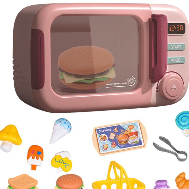 Realistic Microwave Oven, Miniature Oven with food,Party