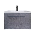 thumbnail image 2 of Set de gabinete para Baño Kronos Color Gris con Espejo, Lavabo de Cerámica y Grifería, 2 of 9