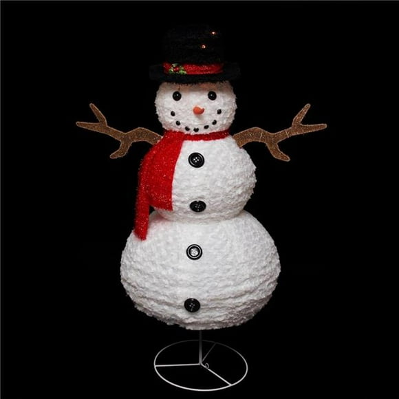 Puleo Asia 252393 48 in. Holiday Wonderland Skating Snowman Outdoor Decoration