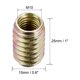 thumbnail image 3 of Tuercas de inserción Uxcell M10 de 25 mm de longitud, acero al carbono, galvanizado, paquete de 10, 3 of 5