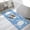 Blue, variant on Coastal Turtle Bathroom Runner Rugs Non Slip Washable Absorbent Narrow Long Bath Mat Teal Green Ocean Boho Summer Beach Runner Rugs for Kitchen Hallway Bedroom Laundry Study Room 31.5"x63"