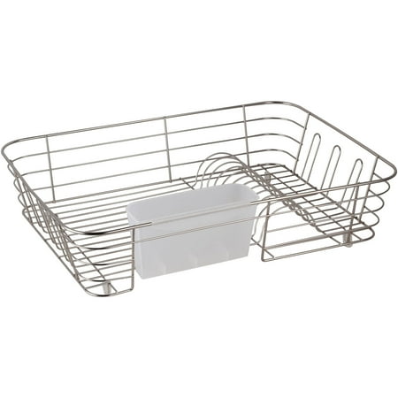 Real Home Extra Large Nickel, Chrome Dish Drainer