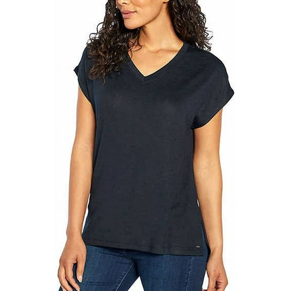 Orvis Womens V-Neck Tunic Top Size: XS, Color: Black