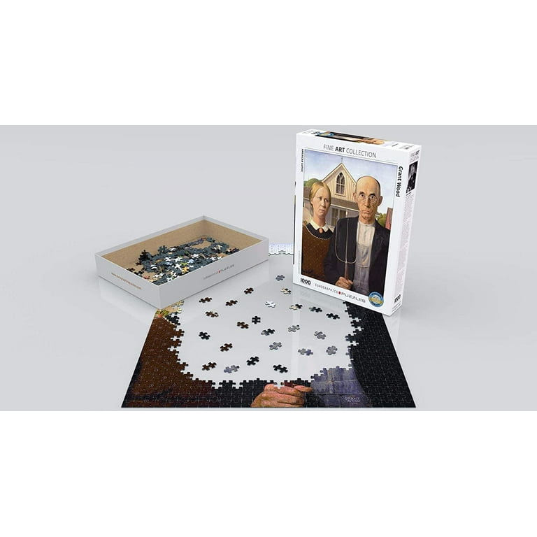 Puzzle Grant Wood - American Gothic, 1 000 pieces