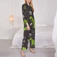thumbnail image 4 of Bingfone Womens Pajama Sets Dinosaur Skeleton Print,Long Sleeve Loungewear Pajamas Set-Medium, 4 of 9