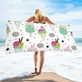 thumbnail image 2 of Matoen Beach Towel Oversized, Thick Sand Free Microfiber Beach Towel 59”x30”, Super Absorbent Swim Beach Towels for Kids & Adults, 2 of 4