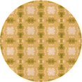 thumbnail image 1 of Ahgly Company Machine Washable Indoor Round Transitional Orange Area Rugs, 3' Round, 1 of 7
