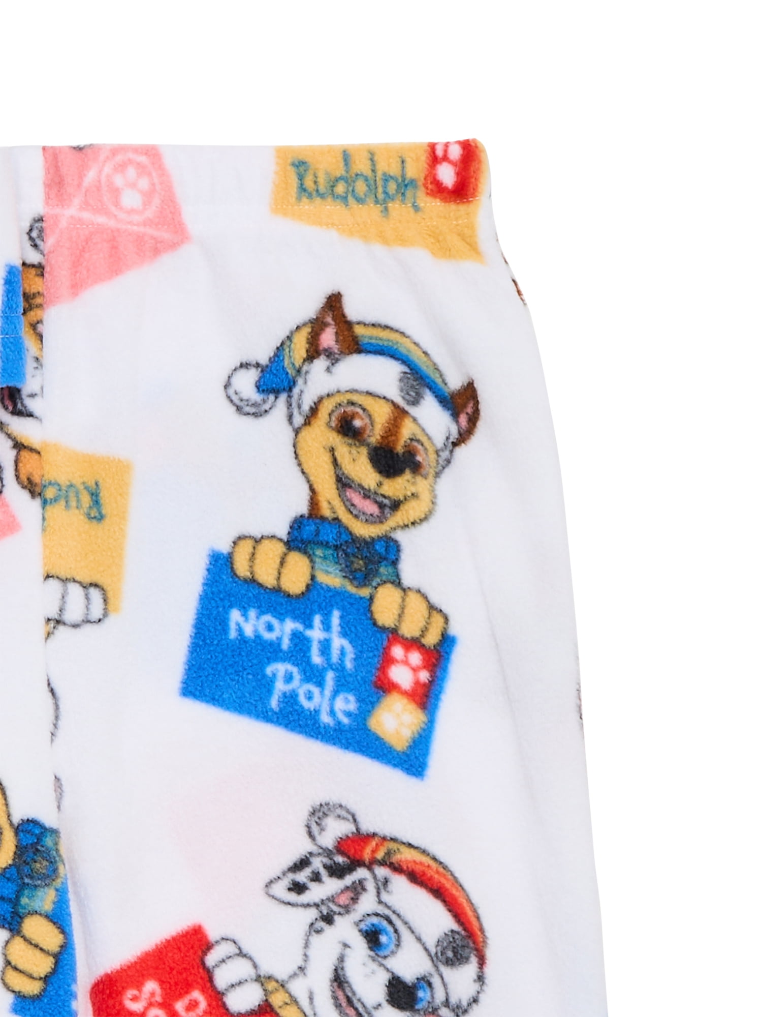 Paw Patrol Unisex Toddler Microfleece Pajama Top and Pants Set, 2-Piece, Sizes 12M-5T