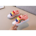 thumbnail image 3 of Children canvas shoes spring and autumn girls white shoes rainbow single shoes hundred boys shoes board shoes baby, 3 of 3