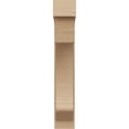 thumbnail image 2 of 6"W x 12"D x 36"H Thin Emerson Rough Cedar Woodgrain TimberThane Corbel, Primed Tan, 2 of 6